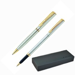 Набор письменных принадлежностей Pierre Cardin Pen&Pen серебристый (шариковая ручка, роллер)